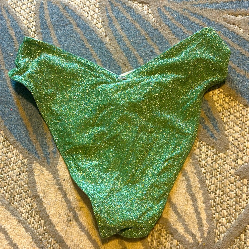 Pink/ Victoria secret green bikini bottoms